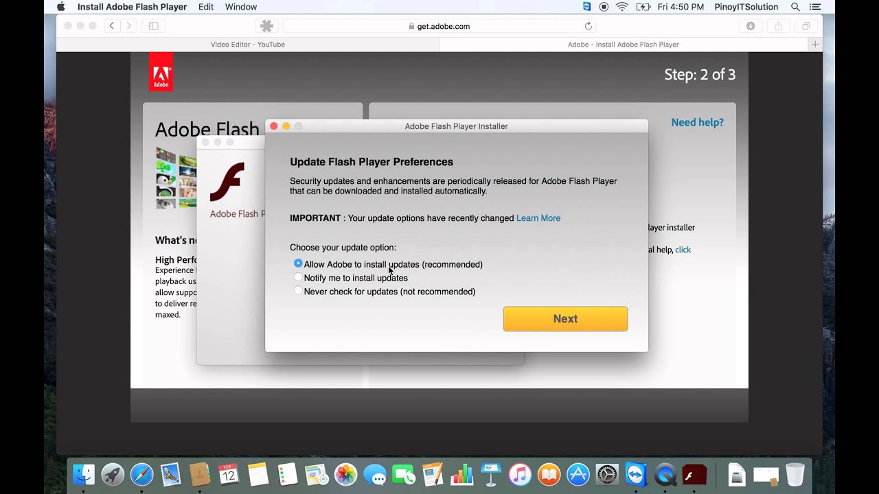 flash player macbook download