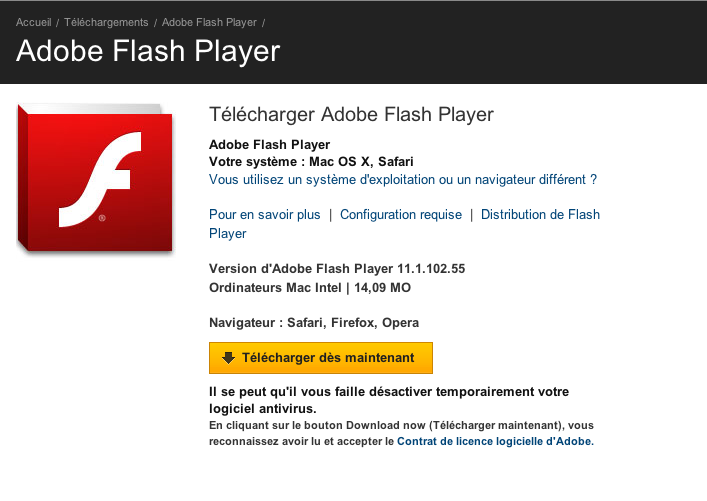 Adobe Flash Player For Mac Os